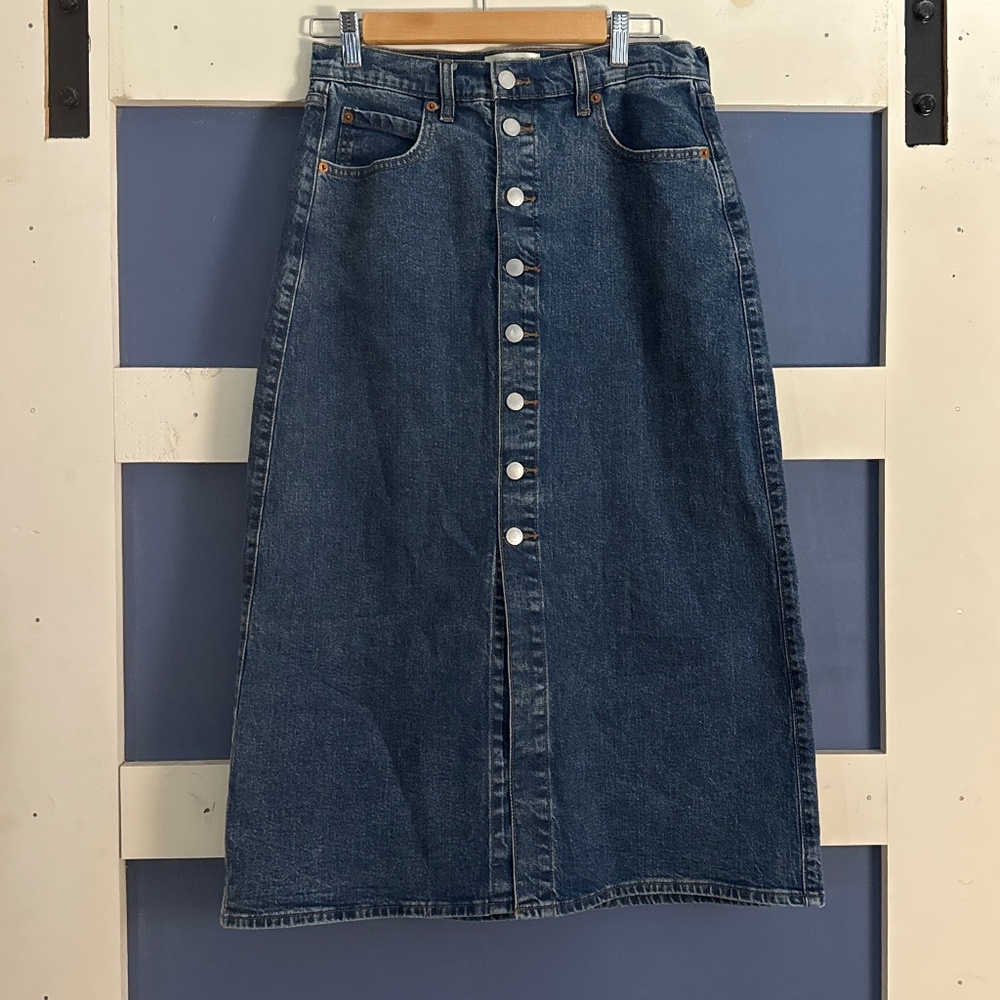 Midi jean skirt